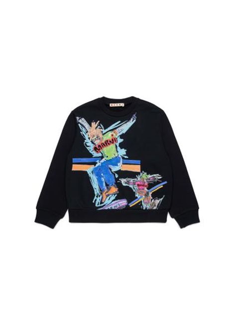 Felpa con stampa MARNI KIDS | M01884 M00NF0M900